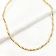 14K Yellow Gold Hollow Franco Chain